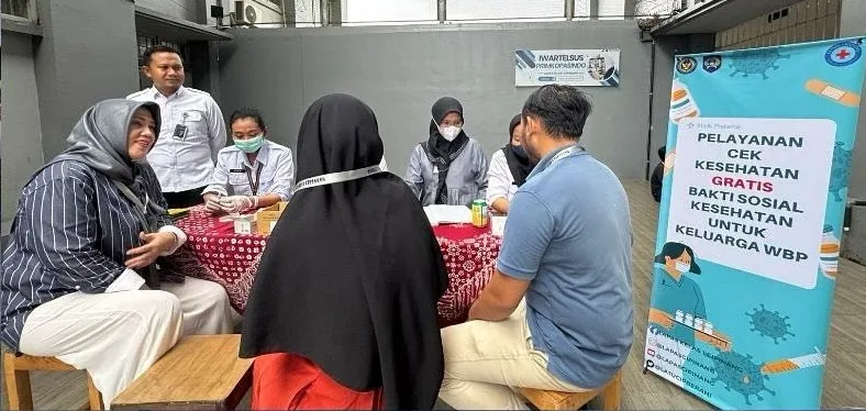 Lapas Cipinang Periksa Kesehatan Keluarga Warga Binaan, Wujudkan Pemasyarakatan Bermanfaat