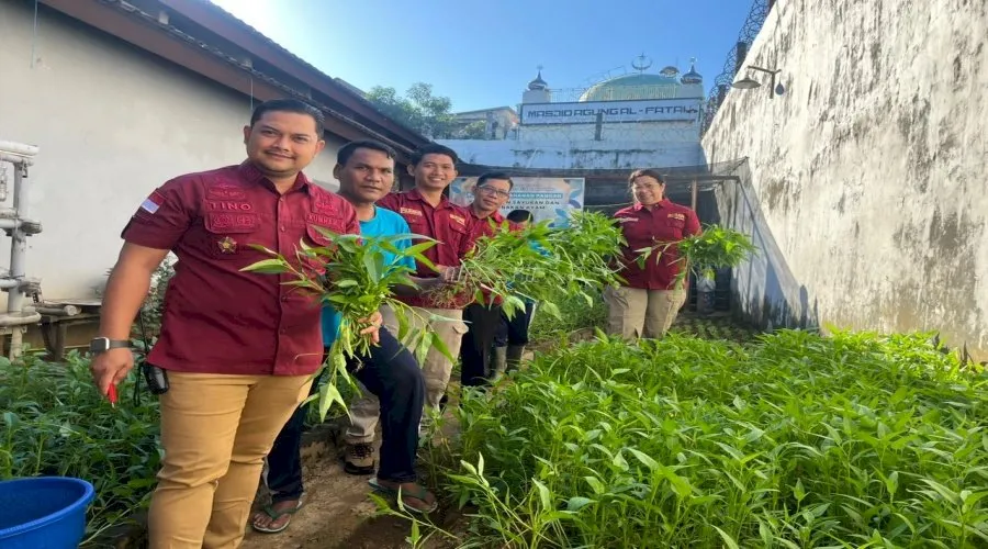 Panen 17 Kg kangkung, bukti Rutan Klungkung wujudkan Program Ketahanan pangan Nasional