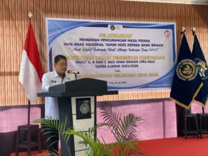 Kakanwil Ditjenpas Sulawesi Tengah, Bagus Kurniawan, mengajak seluruh lapisan masyarakat untuk menghapus stigma negatif terhadap Anak Binaan