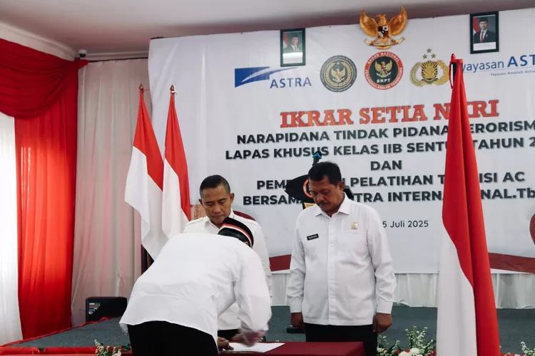 Dirjenpas dan BNPT Saksikan 16 WBP Terorisme Ikrar Setia NKRI