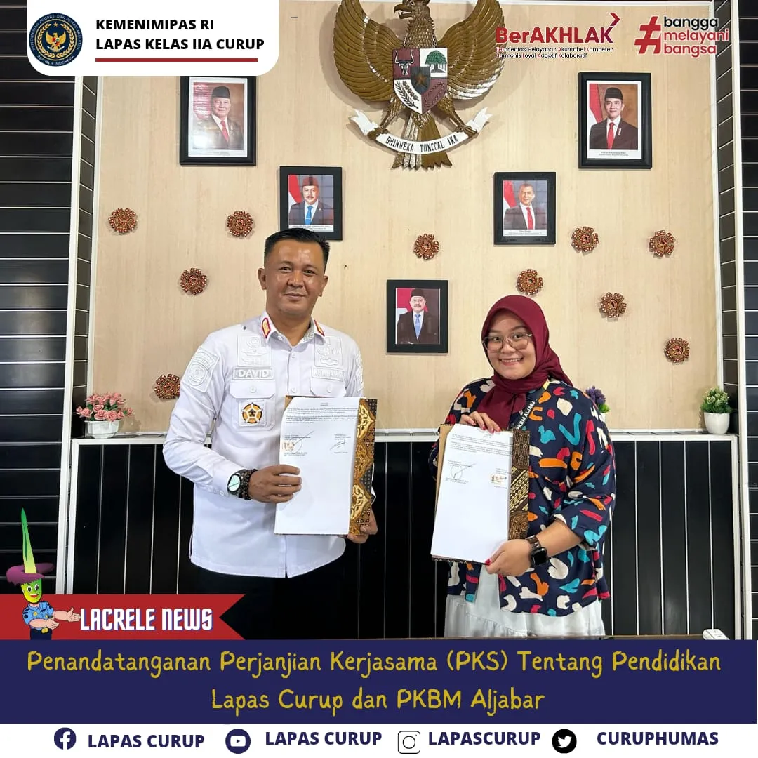 Lapas Curup dan PKBM Aljabar Jalin Kerja Sama untuk Perluas Akses Pendidikan Warga Binaan