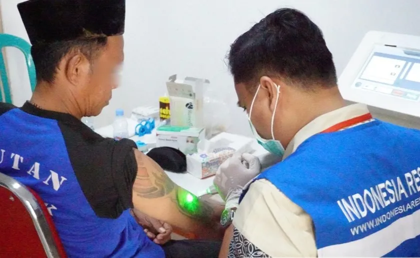 Narapidana Rutan Depok Antusias Ikuti Layanan Hapus Tato Gratis