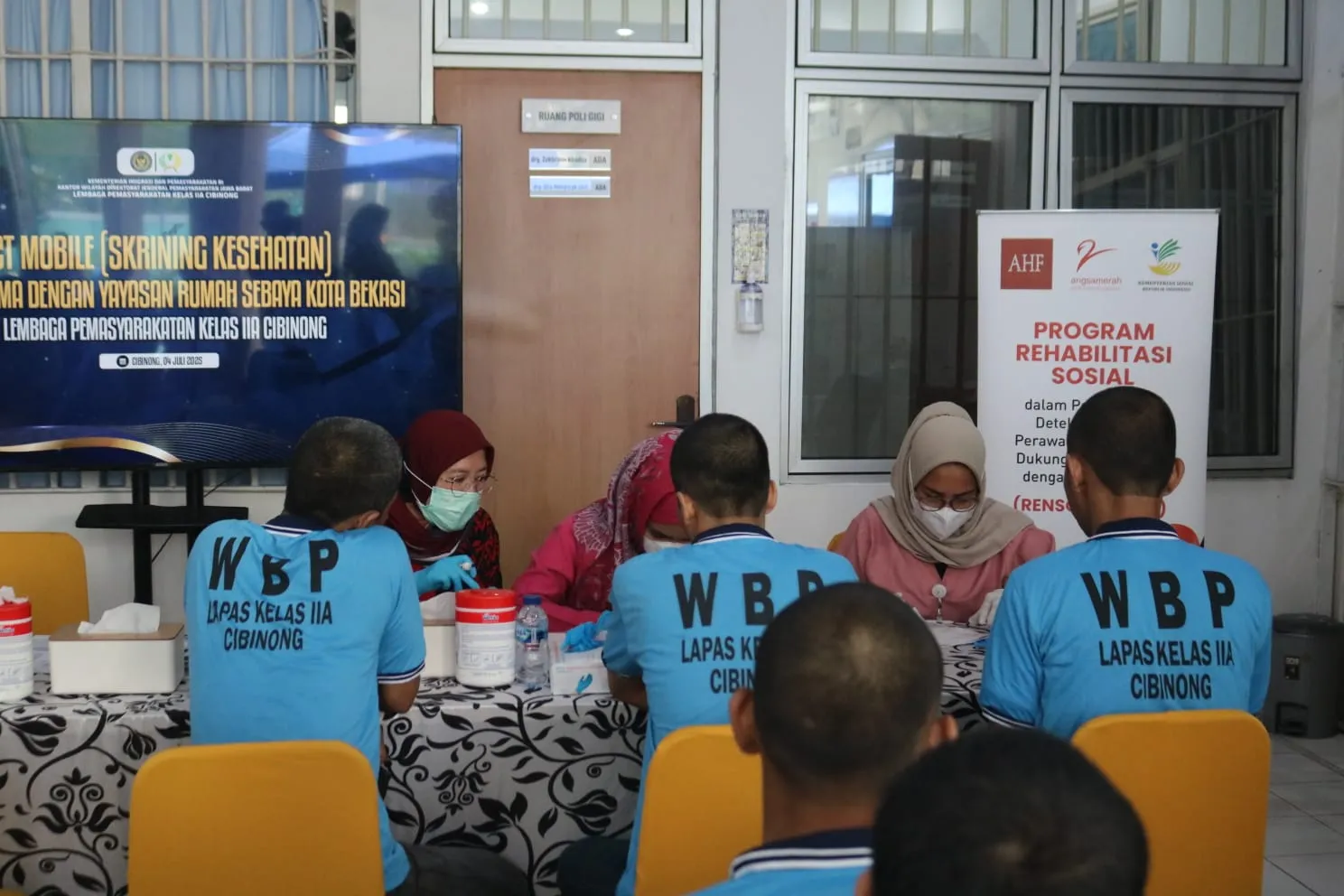 Deteksi HIV dan AIDS WBP, Lapas Cibinong Hadirkan VCT Mobile