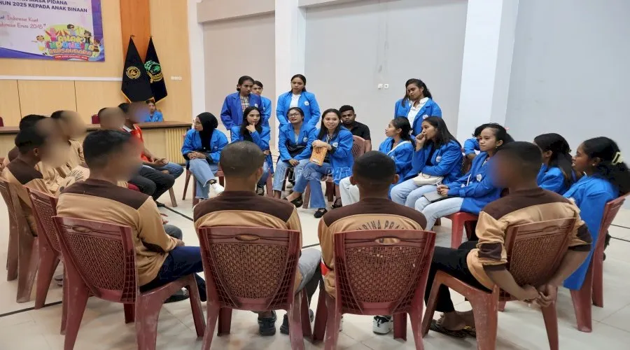 LPKA Kelas II Ambon bekerja sama dengan Institut Agama Kristen Negeri (IAKN) Ambon gelar sosialisasi pembinaan anak, Sabtu (26/7).