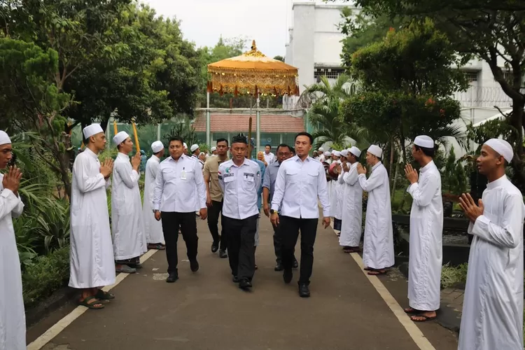 Kementerian HAM Jawa Barat melaksanakan kegiatan Penguatan HAM kepada warga binaan Lapas Cibinong, di Aula Saharjo, Kamis(24/7).