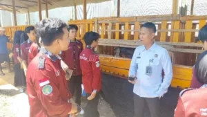 Kunjungan studi banding dari Mahasiswa Prodi Hukum Universitas Sari Mulia Banjarmasin di Lapas Karang Intan, Rabu (30/7). (Web.Ditjenpas)