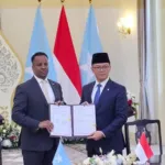 Pertemuan Menteri Luar Negeri Somalia Abdisalam Abdi Ali dengan Menteri Luar Negeri RI Sugiono di Gedung Pancasila, Kemenlu RI, Jakarta, Kamis (31/7/2025). (Dok.Singgih Wiryono)