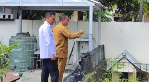 Kalapas Kelas IIB Wonogiri, Siswarno, melakukan kunjungan kerja ke RSUD dr. Soediran Mangun Sumarso Wonogiri.