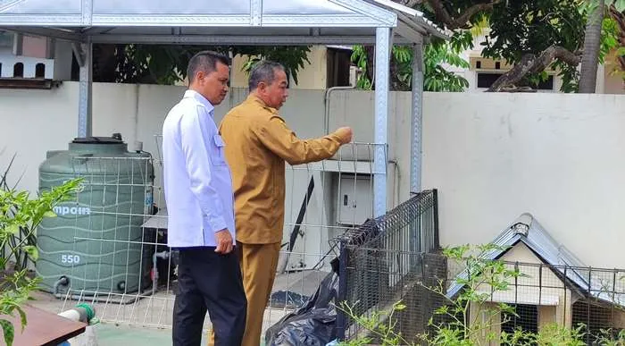 Kalapas Kelas IIB Wonogiri, Siswarno, melakukan kunjungan kerja ke RSUD dr. Soediran Mangun Sumarso Wonogiri.
