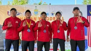 Tim Woodball Indonesia mencetak hasil apik di Malaysia Open Woodball Championship 2025, mereka memboyong enam medali emas dan jadi juara umum. (Dok. PB IWbA)