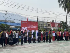 Upacara HUT RI Ditjenpas Sulteng Berbusana Adat Nusantara
