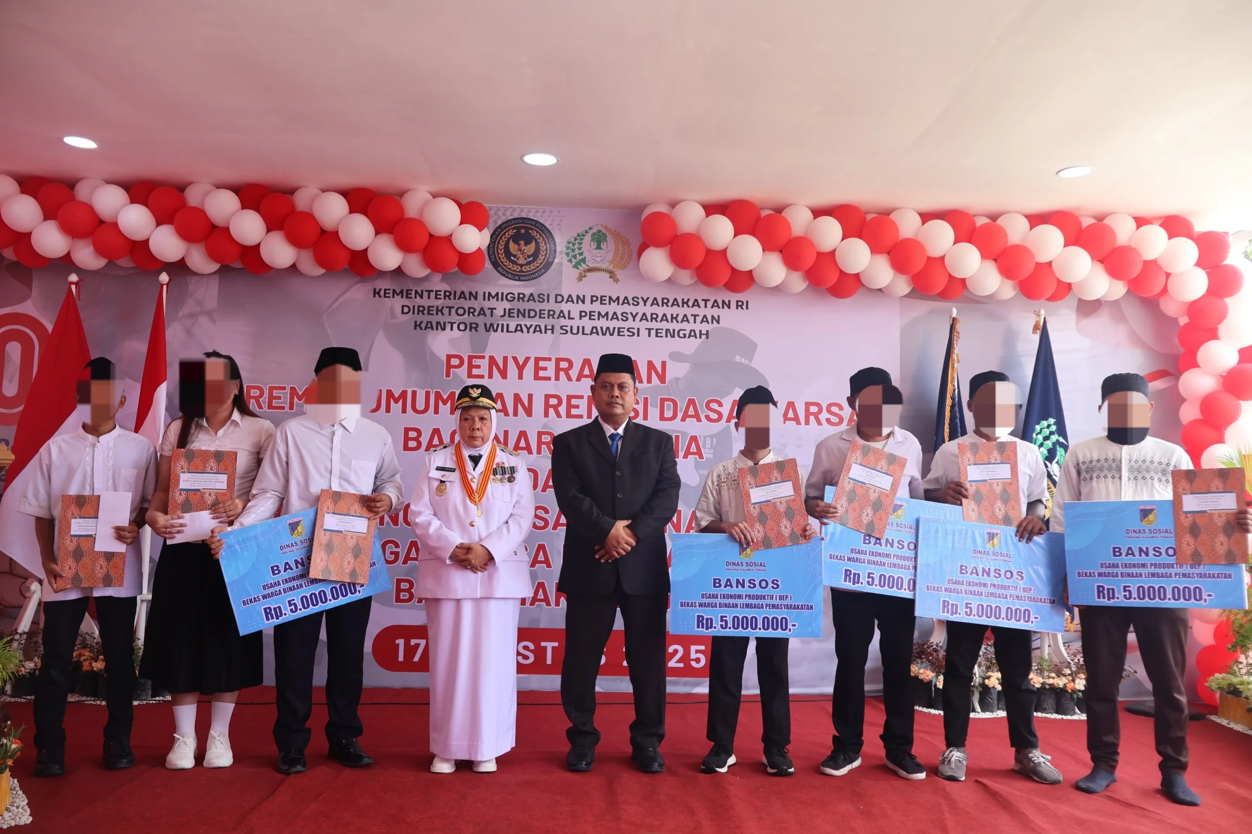 Ribuan Warga Binaan Ditjenpas Sulteng Terima Remisi HUT RI
