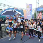 Ribuan warga Kalteng ikuti BNN Fun Run 6K, Minggu (24/8). (Dok. Istimewa)
