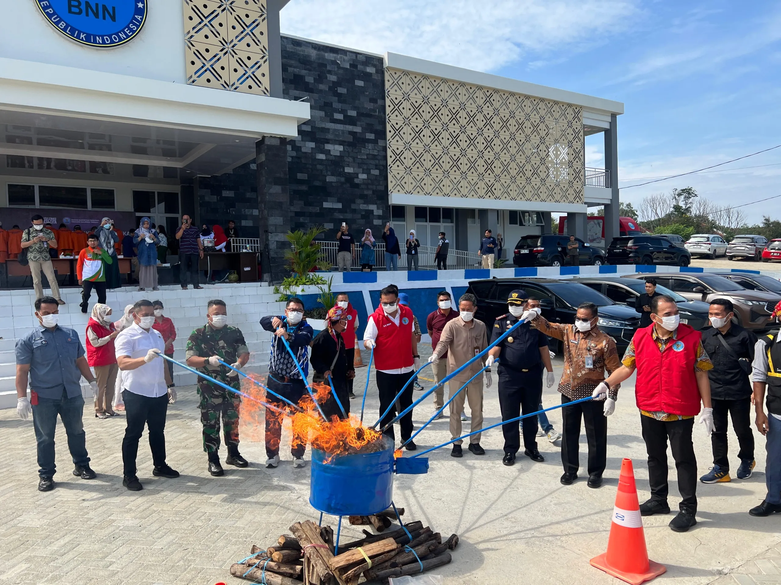 Berantas Narkoba, Ditjenpas Sulteng Musnahkan Barang Bukti