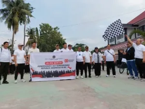 Fun Walk Kanwil Ditjenpas Sulteng Meriahkan HUT RI ke-80