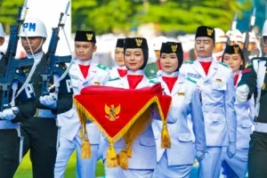 HUT ke-80 RI di Bogor: Istimewa Ini Sosok Pembawa Baki Upacara