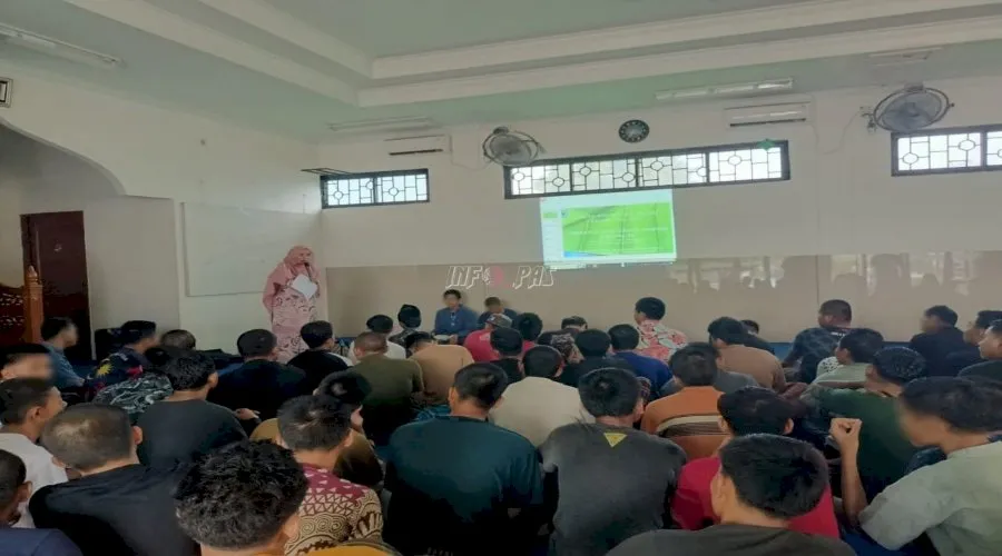 LPKA Kelas I Medan gandeng MUI Sumut perkuat pembinaan keagamaan Anak Binaan lewat kegiatan rohani di Masjid Al-Hadi, Kamis (21/8) (Web. Ditjenpas)