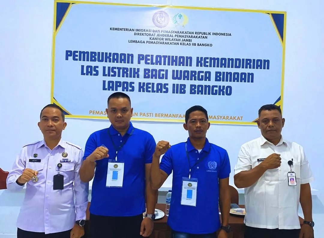 Lapas Bangko dan BLK Merangin Gelar Pelatihan Las Listrik
