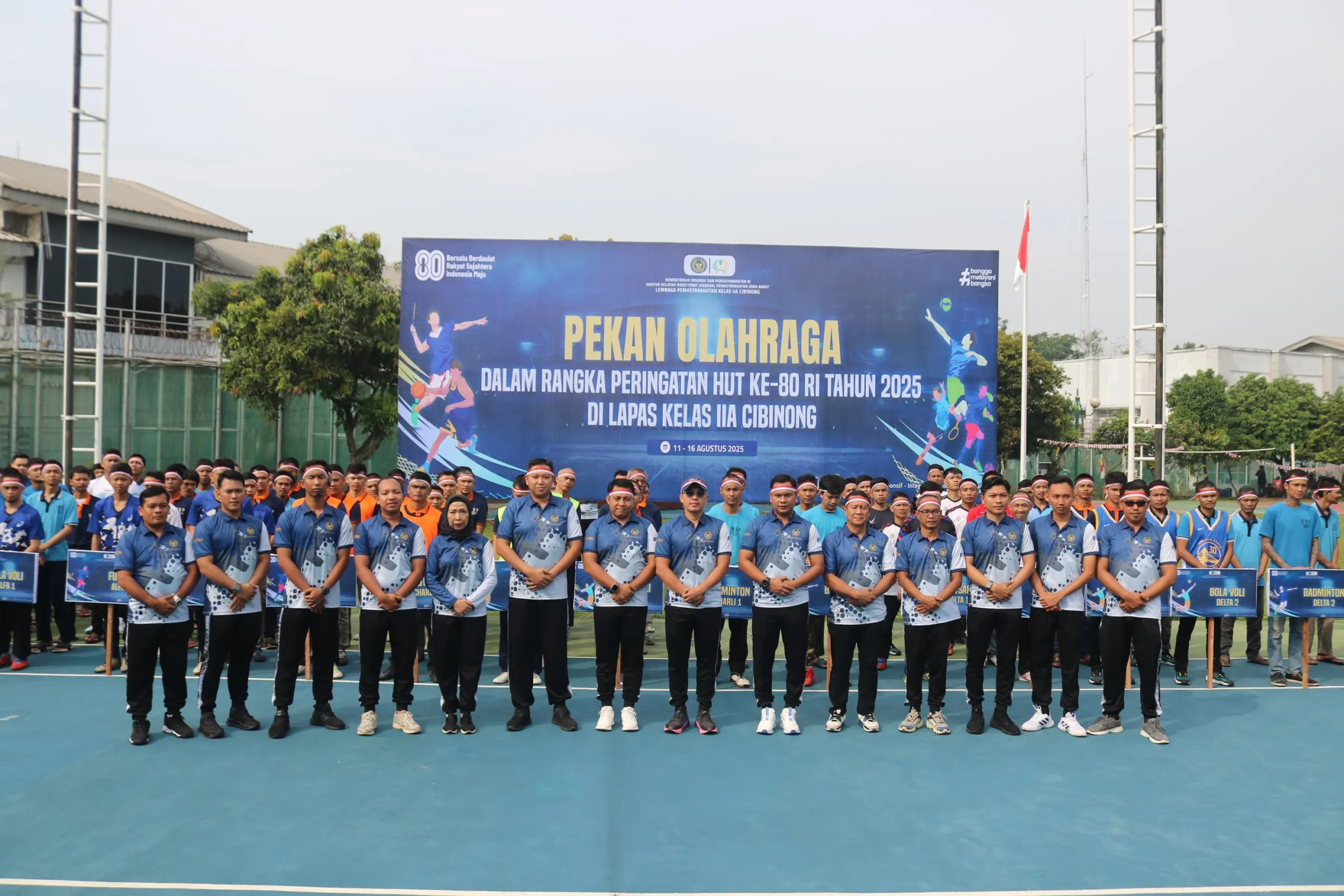 Lapas Cibinong Buka Pekan Olahraga HUT RI ke-80