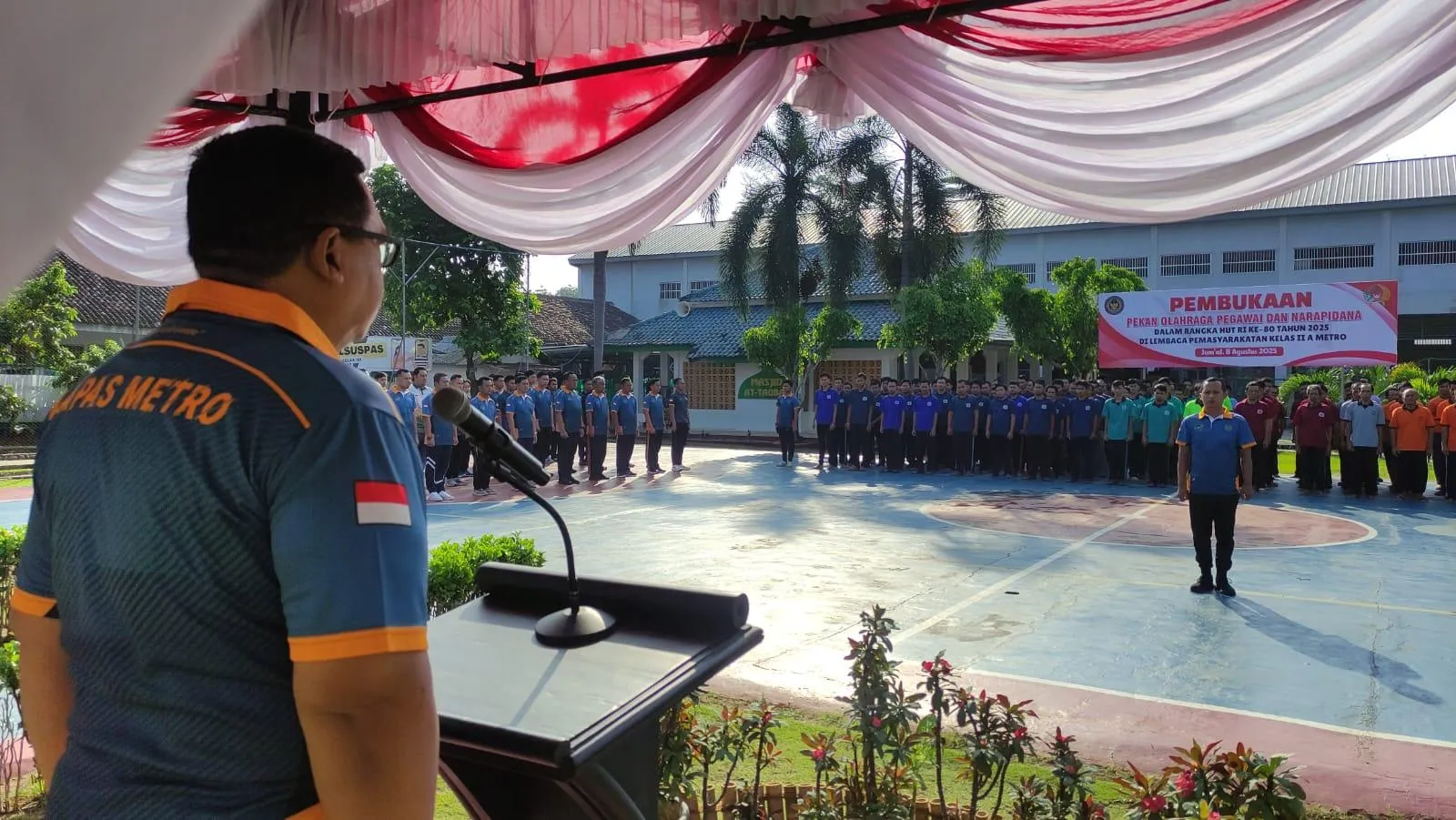 Lapas Metro Rayakan HUT ke-80 RI Gelar Pekan Olahraga