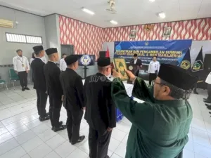Kanwil Ditjenpas Kaltim melantik empat pejabat nonmanajerial, dipimpin Kakanwil Hernowo Sugiastanto dan disaksikan jajaran pemasyarakatan se-Samarinda, Rabu (20/8). (Web. Ditjenpas)
