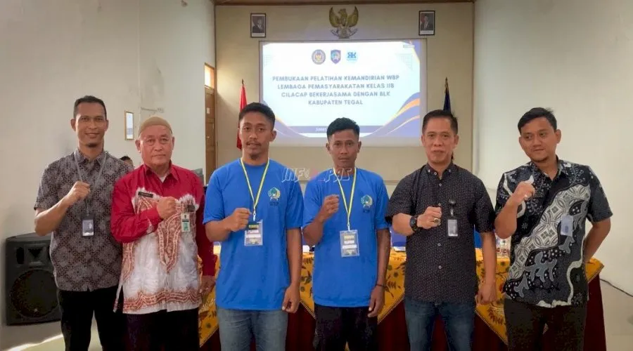 Lapas Kelas IIB Cilacap latih 80 narapidana jadi wirausahawan mandiri lewat program kerja sama dengan BLK Tegal. (Web. Ditjenpas)