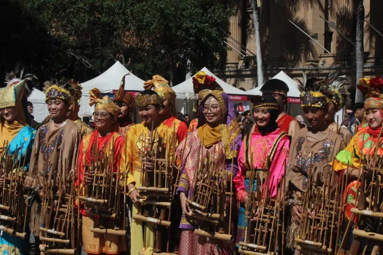 Pesta Rasa HUT ke-80 RI di Brisbane sukses tarik 1.500 pengunjung, digelar PPIA Queensland di King George Square. (Dok. Istimewa)