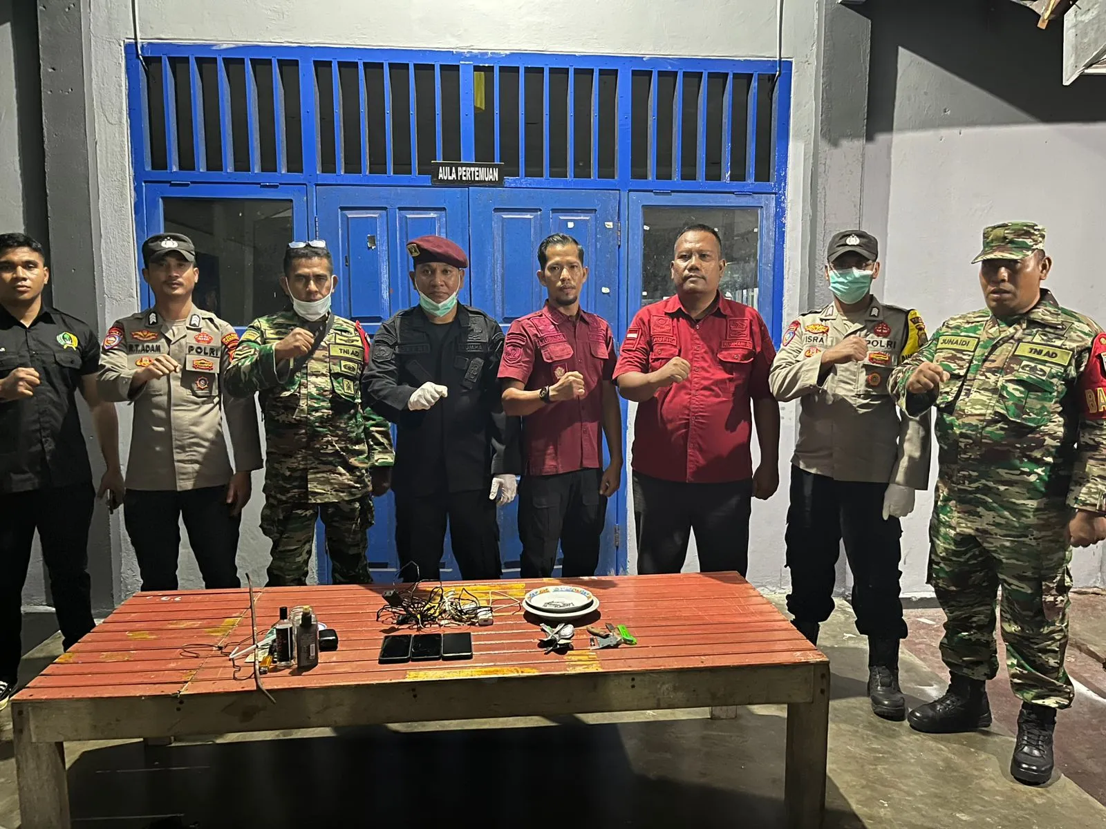 Razia Insidentil Lapas Ternate dan TNI-Polri di Blok Hunian