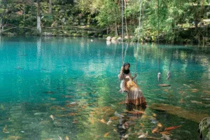 Telaga Biru Cicerem di Kuningan, terletak di kaki Gunung Ciremai. (Dok: Istimewa)
