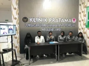 Klinik Pratama Lapas Perempuan Jambi jalani Survei Akreditasi KAKP Kemenkes RI untuk tingkatkan mutu layanan kesehatan Warga Binaan, berlangsung 11-12 Agustus. (Web Ditjenpas)