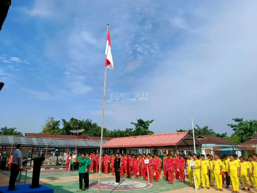 Lapas Kelas III Labuhan Bilik saat pembukaan Pekan Olahraga dan Seni Narapidana (Porsenap) 2025, Kamis (14/8). (Web Ditjenpas)