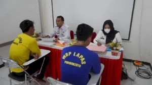 Lapas Kelas IIA Purwokerto menerima kunjungan Tim Monitoring dan Evaluasi (Monev) dari Kantor Wilayah (Kanwil) Kementerian Hukum (Kemenkum) Jawa Tengah, Rabu (13/8). (Web Ditjenpas)