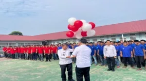 Pekan olahraga memperingati Hari Ulang Tahun (HUT) Ke-80 Republik Indonesia (RI) bagi Warga Binaan di Lapas Kelas IIB Muara Tebo resmi di buka, Rabu (6/8). (Web_Ditjenpas)