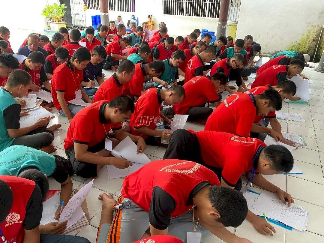 Lapas Kelas IIB Muara Bulian memasuki hari ketiga pelaksanaan program rehabilitasi bagi Warga Binaan, Rabu (13/8). Kegiatan yang berlangsung di Blok Lapas ini di ikuti 90 Warga Binaan. (Web Ditjenpas)
