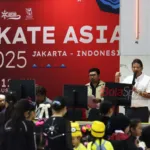Pembukaan Skate Asia 2025 di laksanakan di Oasis Centre Arena, Senin (4/8/2025). (Muhammad Alif Aziz Mardiansyah)