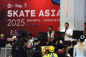 Pembukaan Skate Asia 2025 di laksanakan di Oasis Centre Arena, Senin (4/8/2025). (Muhammad Alif Aziz Mardiansyah)