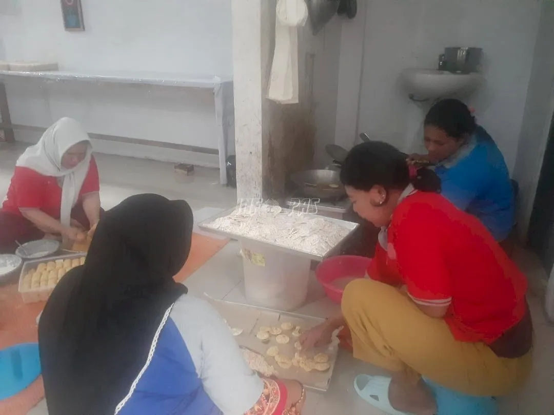 Lapas Perempuan Kelas III Ambon melakukan pelatihan produksi tempe mandiri kepada Warga Binaan, Selasa (5/8). (Web_Ditjenpas)