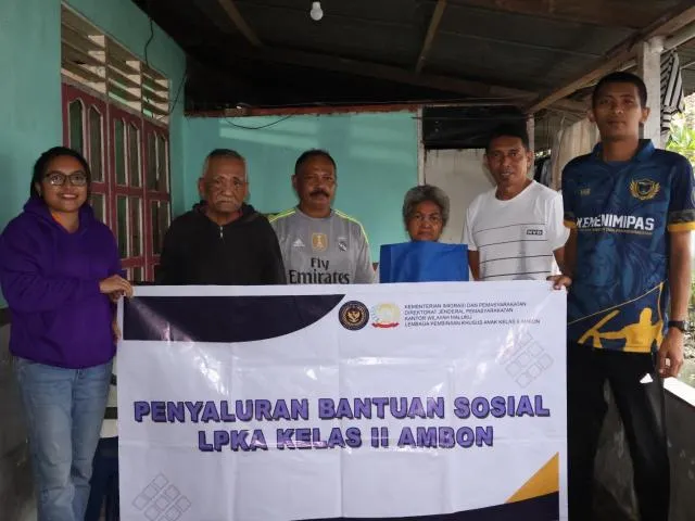 LPKA Ambon gelar bakti sosial dukung 13 Program Akselerasi Kemenkumham, dipimpin Plh Kepala Welly D. Dias. (Dok: Humas LPKA Ambon)