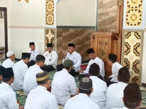 Lapas Kelas IIB Tulungagung menggelar Doa Bersama untuk Keselamatan dan Kebaikan Negeri yang di pusatkan di Masjid Al-Muhajirin, Senin (1/9). (Dok: Humas Lapas Tulungagung)