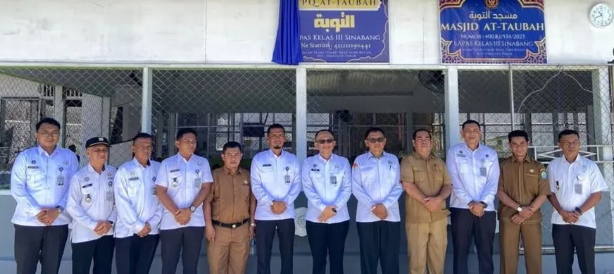 Fasilitas Baru Lapas Sinabang Diresmikan Kanwil Ditjenpas Aceh