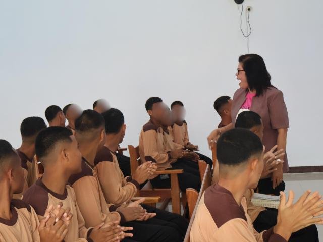 LPKA Kelas II Ambon gelar pembinaan kerohanian di Gereja Taman Doa bersama Kemenag Kota Ambon Sabtu (6/9), dalam rangka HUT ke-90 GPM. (Dok: Humas LPKA Ambon)
