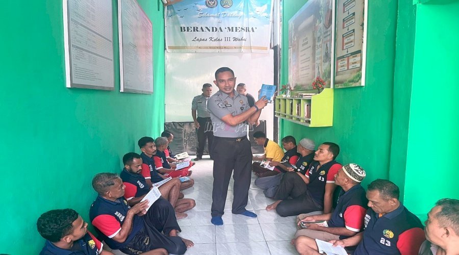 Hari Literasi Internasional dimanfaatkan Lapas Kelas III Wahai untuk dorong Warga Binaan jadi pegiat buku melalui monitoring perpustakaan di Beranda MESRA. (Dok: Web Ditjenpas)