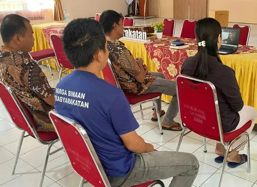 Ibadah Virtual Perkuat Iman WBP Nasrani Lapas Solok