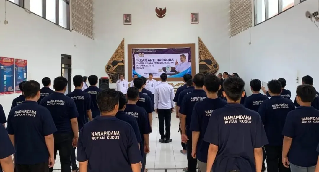 Ikrar Anti Narkoba Digaungkan! Rutan Kudus Perketat Pengawasan