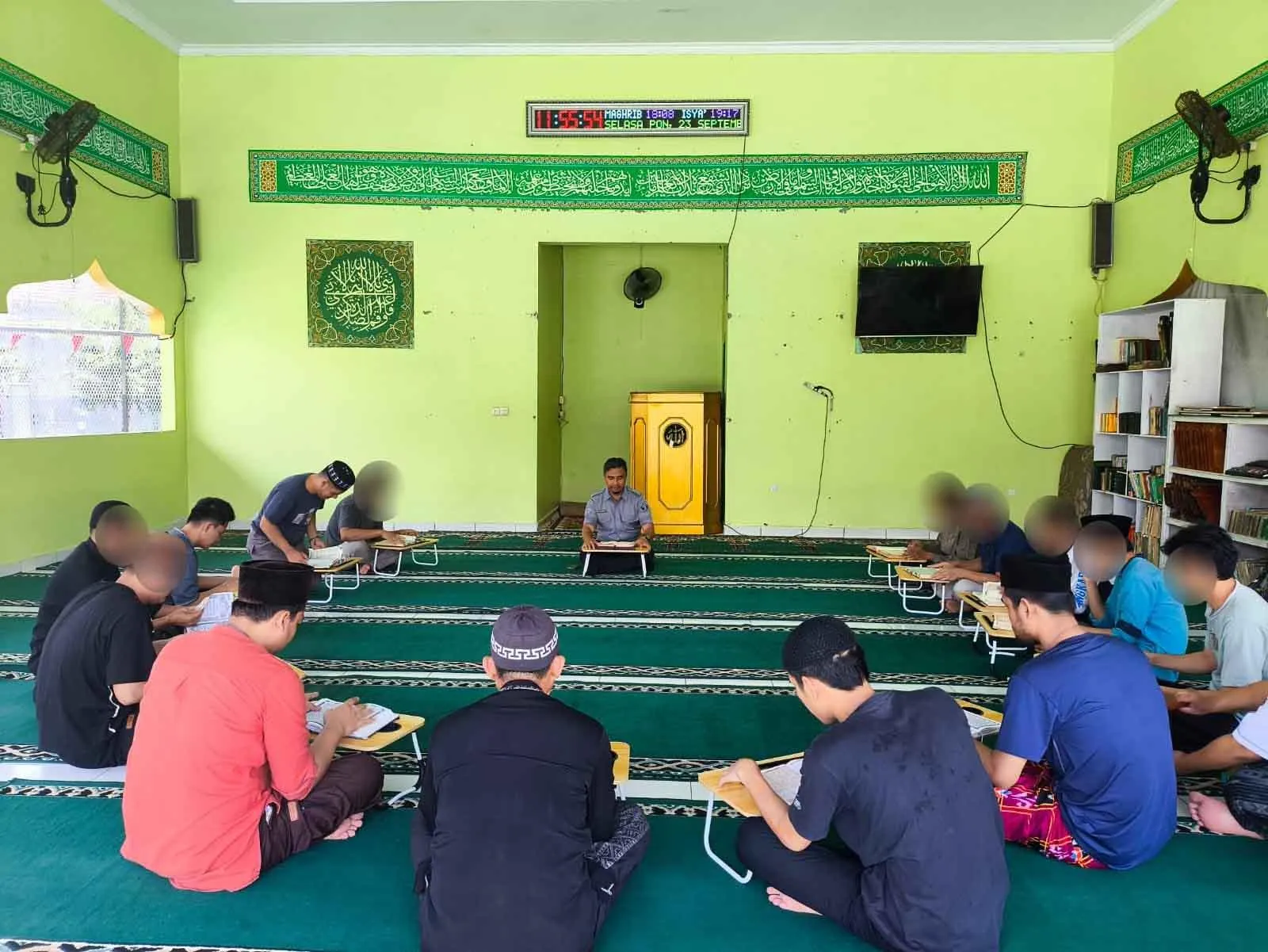 Kajian Surat Al-Kahfi, Santri Rutan Bengkulu Tingkatkan Iman