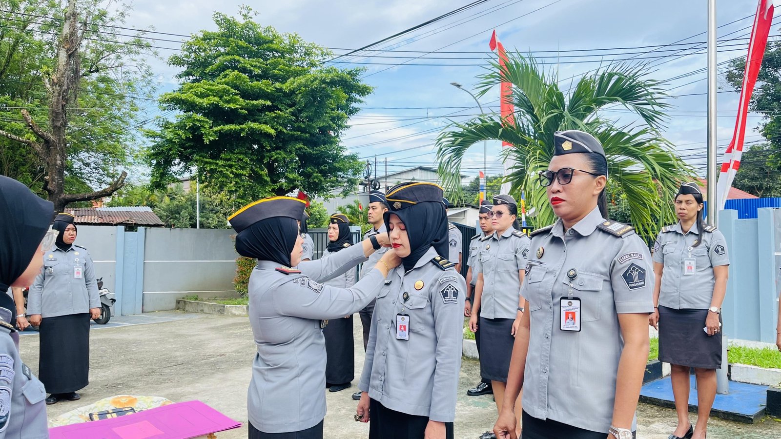 Kenaikan Pangkat di Lapas Perempuan Ambon untuk Dua Petugas