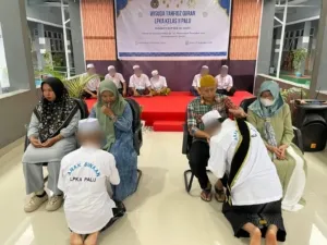 LPKA Kelas II Palu menggelar Khatam dan Wisuda Tahfidz Al Qur'an di Aula LPKA, diikuti 8 anak binaan, Sabtu (27/9). (Dok: Humas LPKA Palu)
