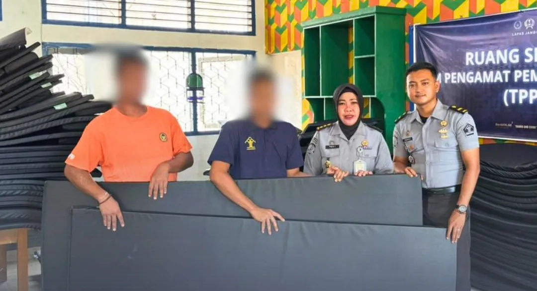 Lapas Jambi Fasilitasi Matras Baru, Tingkatkan Kenyamanan WBP