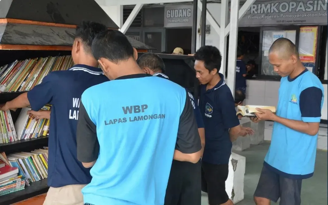 Lapas Lamongan Hadirkan Gerobak Baca, Dorong Literasi WBP