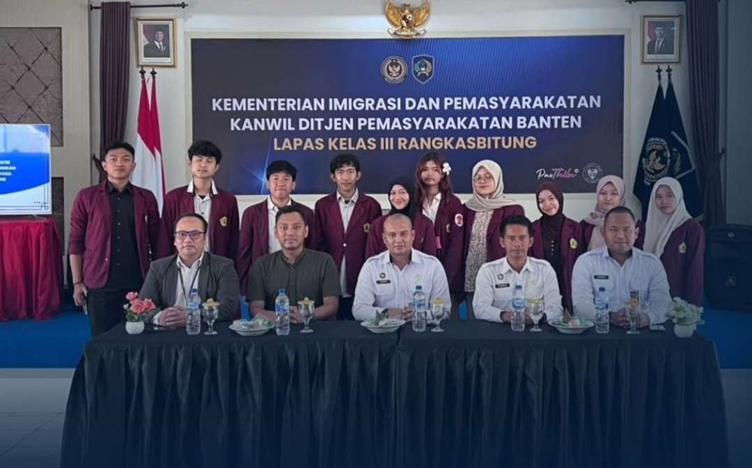 Lapas Kelas III Rangkasbitung menerima 10 mahasiswa Untirta untuk Program PLP Holistik, yang dibuka langsung oleh Kalapas dan Ketua Jurusan Untirta pada 8 September 2025. (Dok; Humas Lapas Rangkasbitung)